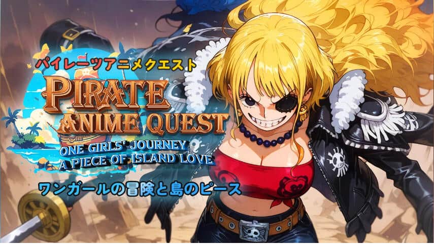 パイレーツアニメクエスト：ワンガールの冒険と島のピース販売ページより